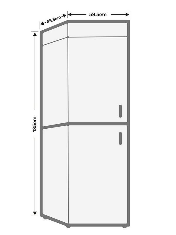 Hoover HOCE4T618EWSK 60 x 185cm E-rated WTD FREESTANDING Fridge Freezer - Silver - Image 7